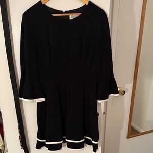 Eliza J Black Dress with White Accents